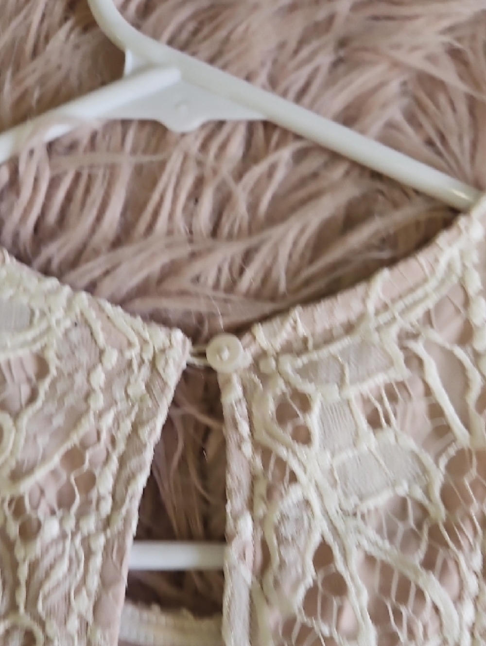 Express Cream Lace Racerback Dress - Picture 5 of 6